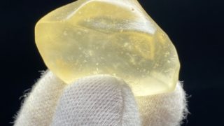 鑑別書】メテオライトジャパン リビアングラス 天然ガラス 17.5g H